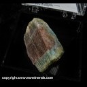 Mineral Specimen: Tricolor Tourmaline / Paraiba Tourmaline from Paraiba, Rio Grande do Norte, Brazil Mineral Specimen: Tricolor Tourmaline / Paraiba Tourmaline from Paraiba, Rio Grande do Norte, Brazil