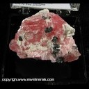 Mineral Specimen: Rhodochrosite, Galena from Wuton Mine, Liubao, Guangxi Zhuang AR, China Mineral Specimen: Rhodochrosite, Galena from Wuton Mine, Liubao, Guangxi Zhuang AR, China