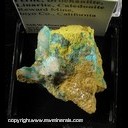 Minerals Specimen: Perite, Brochantite, Linarite, Caledonite from Reward Mine, Inyo Co., California Minerals Specimen: Perite, Brochantite, Linarite, Caledonite from Reward Mine, Inyo Co., California