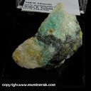 Mineral Specimen: Caledonite, Perite from Reward Mine, Inyo Co., California Mineral Specimen: Caledonite, Perite from Reward Mine, Inyo Co., California