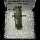 Mineral Specimen: Tourmaline from Pederneira Mine, Sao Jose da Safira, Minas Gerais, Brazil