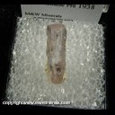 Mineral Specimen: Kunzite from Pala, San Diego Co., California Ex. J. Melhase - pre 1938 Mineral Specimen: Kunzite from Pala, San Diego Co., California Ex. J. Melhase - pre 1938