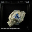 Mineral Specimen: Linarite, Quartz, Fluorite from Blanchard Mine, Bingham, Socorro Co., New Mexico Mineral Specimen: Linarite, Quartz, Fluorite from Blanchard Mine, Bingham, Socorro Co., New Mexico