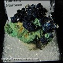Minerals Specimen: Azurite, Malachite from Bou Bekker, Touissit, Morocco Minerals Specimen: Azurite, Malachite from Bou Bekker, Touissit, Morocco