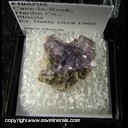 Minerals Specimen: Fluroite from Cave-In-Rock, Hardin Co., IllinoisEx. Neely circa 1960 Minerals Specimen: Fluroite from Cave-In-Rock, Hardin Co., IllinoisEx. Neely circa 1960