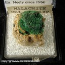 Minerals Specimen: Malachite from Chihuahua, Mexico Ex. Neely circa 1960 Minerals Specimen: Malachite from Chihuahua, Mexico Ex. Neely circa 1960
