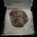 Minerals Specimen: Ruby Corundum from Lincolnton, Lincoln County, North Carolina Minerals Specimen: Ruby Corundum from Lincolnton, Lincoln County, North Carolina