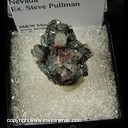Mineral Specimen: Realgar on Quartz and Stibnite from Nevada Ex. Steve Pullman
