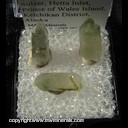 Minerals Specimen: Quartz with Included Chlorite from Sulzer, Hetta Inlet, Prince of Wales Island, Alaska Minerals Specimen: Quartz with Included Chlorite from Sulzer, Hetta Inlet, Prince of Wales Island, Alaska