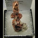 Minerals Specimen: Copper casts after Calcite, Quartz from Caledonia Mine, Ontonagon Co., Michigan Minerals Specimen: Copper casts after Calcite, Quartz from Caledonia Mine, Ontonagon Co., Michigan