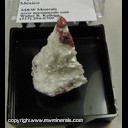Minerals Specimen: Gillespite on Sanbornite from El Rosario, Mun. de Ensenada, Baja California Norte, Mexico Minerals Specimen: Gillespite on Sanbornite from El Rosario, Mun. de Ensenada, Baja California Norte, Mexico