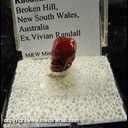 Minerals Specimen: Rhodonite from Broken Hill, New south Wales, Australia Ex. Vivian Randall Minerals Specimen: Rhodonite from Broken Hill, New south Wales, Australia Ex. Vivian Randall