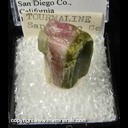 Mineral Specimen: Tourmaline, Watermelon from San Diego Co., California Ex. A. Neely, 1960s Mineral Specimen: Tourmaline, Watermelon from San Diego Co., California Ex. A. Neely, 1960s