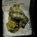 Mineral Specimen: Epidote from Mitchell Co., N. Carolina Ex. A. Neely 1960s Mineral Specimen: Epidote from Mitchell Co., N. Carolina Ex. A. Neely 1960s