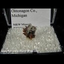 Mineral Specimen: Copper, Barite from White Pine Mine, White Pine, Ontonagon County, Michigan Mineral Specimen: Copper, Barite from White Pine Mine, White Pine, Ontonagon County, Michigan