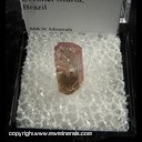 Mineral Specimen: Tourmaline (gemmy, not terminated) from Morro Redondo Mine, Coronel Murta, Minas Gerais, Brazil