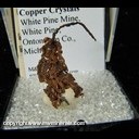 Mineral Specimen: Copper Crystals from White Pine Mine, White Pine, Ontonagon County, Michigan