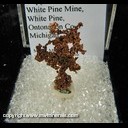 Mineral Specimen: Copper Crystals from White Pine Mine, White Pine, Ontonagon County, Michigan Mineral Specimen: Copper Crystals from White Pine Mine, White Pine, Ontonagon County, Michigan