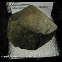 Mineral Specimen: Chamosite pseudomorph after Almandine Garnet from Michigamme, Marquette Co., Michigan Ex. Vivian Randall Mineral Specimen: Chamosite pseudomorph after Almandine Garnet from Michigamme, Marquette Co., Michigan Ex. Vivian Randall