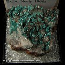Minerals Specimen: Rosasite, Calcite from Chihuahua, Mexico Ex. A. Neely 1960s Minerals Specimen: Rosasite, Calcite from Chihuahua, Mexico Ex. A. Neely 1960s
