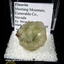 Mineral Specimen: Fluorite, Modified Cubic Crystal with Octahedral Phantoms from Mustang Mountain, Esmeralda Co., Nevada Ex. Steve Pullman, Ex. Mark & Lynn Langenfield Mineral Specimen: Fluorite, Modified Cubic Crystal with Octahedral Phantoms from Mustang Mountain, Esmeralda Co., Nevada Ex. Steve Pullman, Ex. Mark & Lynn Langenfield