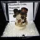 Mineral Specimen: Uvite (Pleochoric), Magnesite from Brumado, Bahia, Brazil Mineral Specimen: Uvite (Pleochoric), Magnesite from Brumado, Bahia, Brazil