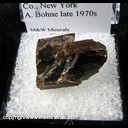 Mineral Specimen: Almandine Garnet from Gore Mountain, North River, Warren Co., New York A. Bohne late 1970s