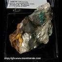 Mineral Specimen: Hematite, Selenite, Rosasite from Mina Ojuela, Mapimi, Durango, Mexico