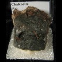 Mineral Specimen: Chalcocite from Ajo, Pima Co., Arizona Ex. Neely circa 1960 Mineral Specimen: Chalcocite from Ajo, Pima Co., Arizona Ex. Neely circa 1960