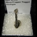 Mineral Specimen: Halfbreed Silver/Copper from Michigan Mineral Specimen: Halfbreed Silver/Copper from Michigan