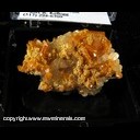 Mineral Specimen: Wulfenite, Calcite from Chihuahua, Mexico Ex. A. Neely 1960s Mineral Specimen: Wulfenite, Calcite from Chihuahua, Mexico Ex. A. Neely 1960s