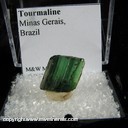 Mineral Specimen: Tourmaline (gemmy, not terminated) from Minas Gerais, Brazil