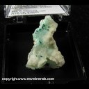 Mineral Specimen: Calcite, Rosasite, Aurichalcite from Mina Ojeula, Mapimi, Durago, Mexico Ex. A. Neely, 1960s Mineral Specimen: Calcite, Rosasite, Aurichalcite from Mina Ojeula, Mapimi, Durago, Mexico Ex. A. Neely, 1960s