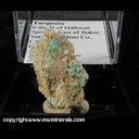 Mineral Specimen: Turquoise from 6 mi. N of Halloran Springs, San Bernardino Co., California Dana loc. 42.6.2.1 Mineral Specimen: Turquoise from 6 mi. N of Halloran Springs, San Bernardino Co., California Dana loc. 42.6.2.1
