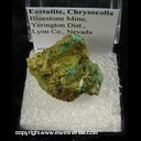 Mineral Specimen: Enstatite, Chrysocolla from Bluestone Mine, Lyon Co., Nevada Mineral Specimen: Enstatite, Chrysocolla from Bluestone Mine, Lyon Co., Nevada