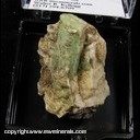 Mineral Specimen: Emerald, Albite from Little Tungsten mine, Rye Patch District, Pershing Co., Nevada Collected by Steve Pullman, July 1988 Mineral Specimen: Emerald, Albite from Little Tungsten mine, Rye Patch District, Pershing Co., Nevada Collected by Steve Pullman, July 1988