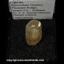 Mineral Specimen: Calcite from Rensselear Quarry, Pleasant Ridge, Jasper Co., Indiana Ex. A. E. Seaman, Hampel collection
