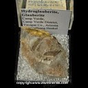 Minerals Specimen: Hydroglauberite, Glauberite from Camp Verde, Camp Verde district, Yavapai Co., Arizona Ex. Wolfgang Henkel Minerals Specimen: Hydroglauberite, Glauberite from Camp Verde, Camp Verde district, Yavapai Co., Arizona Ex. Wolfgang Henkel
