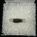 Mineral Specimen: Quartz variety Hokimer, Double Terminated with Carbon Inclusions from Saltville, Smyth Co., Virginia Ex. Steve Pullman Mineral Specimen: Quartz variety Hokimer, Double Terminated with Carbon Inclusions from Saltville, Smyth Co., Virginia Ex. Steve Pullman