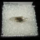 Mineral Specimen: Quartz variety Hokimer, Double Terminated with Carbon Inclusions from Saltville, Smyth Co., Virginia Ex. Steve Pullman Mineral Specimen: Quartz variety Hokimer, Double Terminated with Carbon Inclusions from Saltville, Smyth Co., Virginia Ex. Steve Pullman
