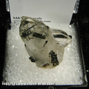 Mineral Specimen: Tourmaline included in Quartz from Minas Gerais, Brazil Mineral Specimen: Tourmaline included in Quartz from Minas Gerais, Brazil