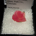 Minerals Specimen: Rhodochrosite (cleavage), unidentified Sulfide from Sweet Home Mine, Alma, Park Co., Colorado Minerals Specimen: Rhodochrosite (cleavage), unidentified Sulfide from Sweet Home Mine, Alma, Park Co., Colorado