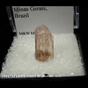 Mineral Specimen: Topaz, Imperial (pink tint) from Ouro Preto, Minas Gerais, Brazil Mineral Specimen: Topaz, Imperial (pink tint) from Ouro Preto, Minas Gerais, Brazil