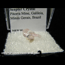 Mineral Specimen: Rose Quartz scepter crystal from Pitorra Mine, Galileia, Minas Gerais, Brazil