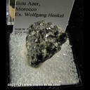 Mineral Specimen: Skutterudite from Bou Azzer, Morocco Ex. Wolfgang Henkel