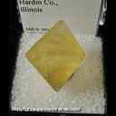 Mineral Specimen: Fluorite Octahedron (cleavage) from Cave-In-Rock, Hardi Co., Illinois Mineral Specimen: Fluorite Octahedron (cleavage) from Cave-In-Rock, Hardi Co., Illinois