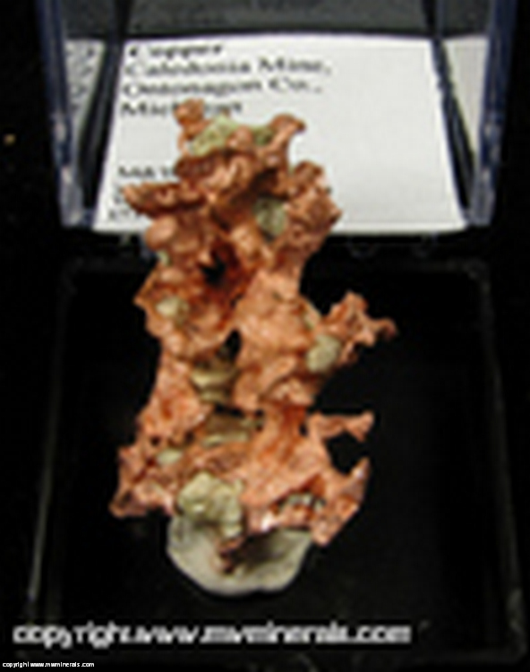 Mineral Specimen: Copper from Caledonia Mine, Ontonagon Co., Michigan Mineral Specimen: Copper from Caledonia Mine, Ontonagon Co., Michigan