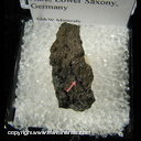 Minerals Specimen: Elyite from Kleines Drecktal slag locality, Lautenthal, Harz, Lower Saxony, Germany Minerals Specimen: Elyite from Kleines Drecktal slag locality, Lautenthal, Harz, Lower Saxony, Germany
