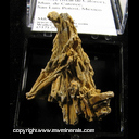 Minerals Specimen: Stibconite pseudomorph after Stibnite from Catorce, San Luis Potosi, Mexico Minerals Specimen: Stibconite pseudomorph after Stibnite from Catorce, San Luis Potosi, Mexico