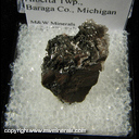 Minerals Specimen: Pyrolusite, Quartz, Goethite from Taylor Iron Mine, Alberta Twp., Baraga Co., Michigan Minerals Specimen: Pyrolusite, Quartz, Goethite from Taylor Iron Mine, Alberta Twp., Baraga Co., Michigan